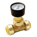 Probite Lf936p 1" Pressure Gauge Tee - "push Connect"