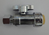 Probite Lf944s 1/4" Turn "push Connect" Straight Stop Ball Valve 1/2?ǥ X 1/4?ǥ Od. Chrome Plated