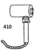 White Racker 410 Urinal Valve Tank Petcock