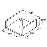 PRIME-LINE M-6039 Sliding Tub Enclosure Bottom Nylon Guides Pack Of 2