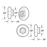 PRIME-LINE M-6201 3/4" & 7/8" Shower Door Rollers 2 Each Pack Of 4