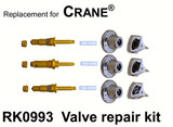 For Crane RK0993 3 Valve Rebuild Kit