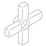 Kohler 1052428-Cp Handle- Cross - Polished Chrome