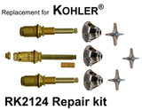 For Kohler RK2124 3 Valve Rebuild Kit