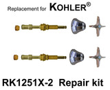 For Kohler RK1251X-2 2 Valve Rebuild Kit