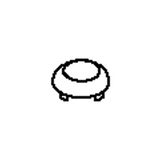 Kohler 1024303-G Plug Button- Circle Graphics - Brushed Chrome