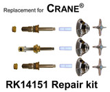 For Crane RK14151 3 Valve Rebuild Kit