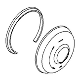 Kohler 1157371-G Escutcheon Assembly - Brushed Chrome