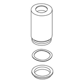 Kohler 1216752-Cp Kit- Handle Bonnet- Short - Polished Chrome