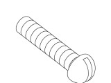 Kohler 49897-Bc Lifter Adj. Screw 10 - 24 Slotted Round - Bright Chrome
