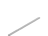 Kohler 1006390-01-Mx Extrusion Curb-Fab. 42.25" - Anodized Matte Nickel