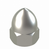 Leonard Valve 3432 Stainless 1/4-20 High Crown Cap Nut