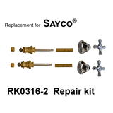 For Sayco RK0316-2 2 Valve Rebuild Kit