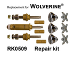 For Wolverine Brass RK0509 3 Valve Rebuild Kit