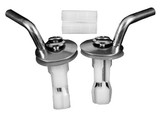 Duravit 0061611000 Hinge Set for Seat and Cover without Soft Closure - Stainless Steel