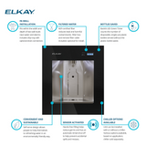 Elkay LBWDC00BKC EZH2O Liv Pro In-Wall Commercial Filtered Water Dispenser Non-refrigerated Midnight