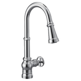 Moen S72003EVC Paterson Smart Kitchen One-Handle High Arc Pulldown Kitchen Faucet - Polished Chrome