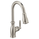 Moen 7185EVSRS Brantford Smart Kitchen Faucet One-Handle High Arc Pulldown - Spot Resist Stainless