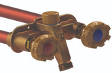 Woodford Model 22 - Freezeless Hot & Cold Wall Faucet - Powder Coated Aluminum Handle