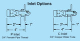 Woodford Model 65 - Anti-Siphon Freezeless Wall Hydrant - Loose Tee Key - Inlet Options