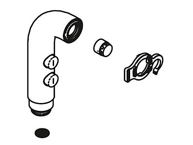 Kohler 1307777VS Traditional Faucet Spray Assembly