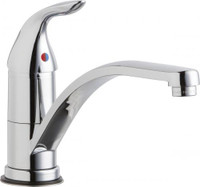 Chicago Faucets 430-ABCP Deck-Mounted Manual Sink Faucet, Single-Hole Mount