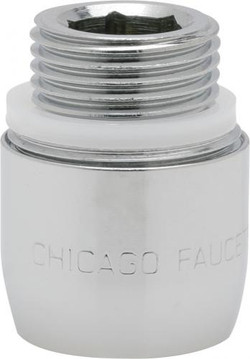 Chicago Faucets E3-2JKABCP Pressure Compensating Softflo Aerator with Adapter