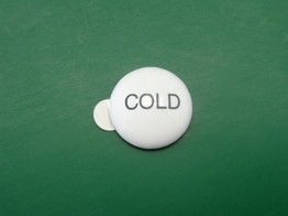 California Faucets Pindxc Porcelain Cold Index Button