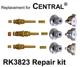 For Central Brass RK3823 3 Valve Shower Rebuild Kit