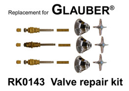 For Glauber Rk0143 3 Valve Rebuild Kit