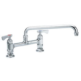 Krowne 15-808L - Royal Series 8" Center Raised Deck Mount Faucet, 8" Spout, Low Lead