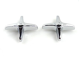 For Price Pfister Nyj PP870PR Chrome Cross Handles