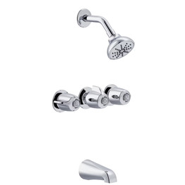 Gerber 48-031-83, G004803183 Gerber Classics Three Handle Sliding Sleeve Escutcheon Tub & Shower Fitting with Sw