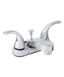 Gerber 43-165-W, G0043165W Maxwell SE 2H Centerset Lavatory Faucet w/ Metal Lever Handles & Metal Pop-Up Drain