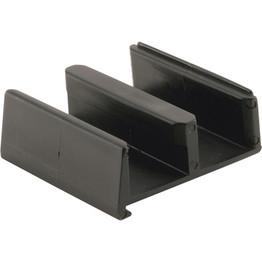 PRIME-LINE M-6231 Tub Enclosure Plastic Snap-In Bottom Guide Black