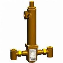 Lawler 86408-05 Rough Bronze Series 803 High-Low Mixing Valve with Thermometer & Shutoff