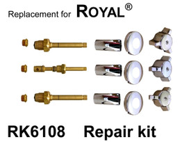 For Royal Brass RK6108 3 Valve Rebuild Kit