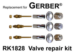 For Gerber RK1828 3 Valve Rebuild Kit