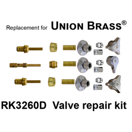 For Union Brass RK3260D 3 Valve Repair Kit