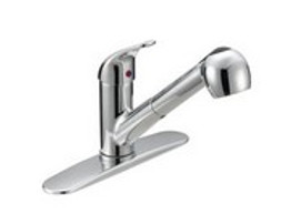 Matco-Norca BL-150C Single Handle Kitchen Pull-Out Faucet Chrome.