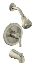 Matco-Norca BL-730BNDJP Brushed Nickel Single Control Tub & Shower Trim Slip On Diverter, Job Pack.