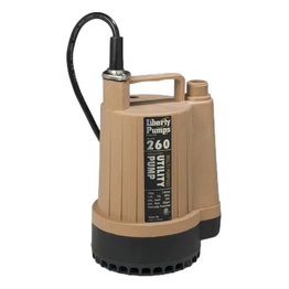 Liberty Pumps 260 1/6 Hp Manual Submersible Utility Pump