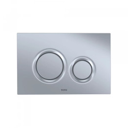 Toto YT930#MS Basic Round Push Plate - Matte Silver