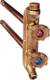 Woodford Model V22 - Vertical Freezeless Hot & Cold Wall Faucet - Powder Coated Aluminum Handle