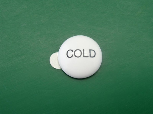 California Faucets Pindxc Porcelain Cold Index Button
