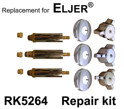 For Eljer RK5264 3 Valve Rebuild Kit
