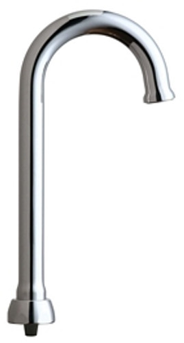 Chicago Faucets GN1FCJKABCP 3-1/2" Rigid/Swing Gooseneck Spout