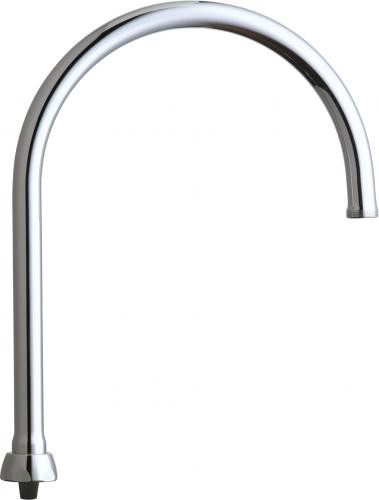 Chicago Faucets GN8AFCJKABCP 8" Rigid/Swing Gooseneck Spout