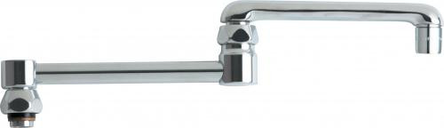 Chicago Faucets DJ13JKABCP 13" Double-Jointed Swing Spout