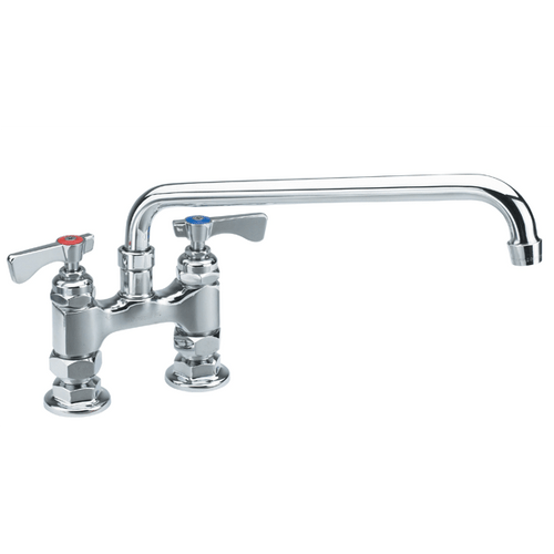 Krowne 15-408L - Royal Series 4" Center Raised Deck Mount Faucet, 8" Spout, Low Lead